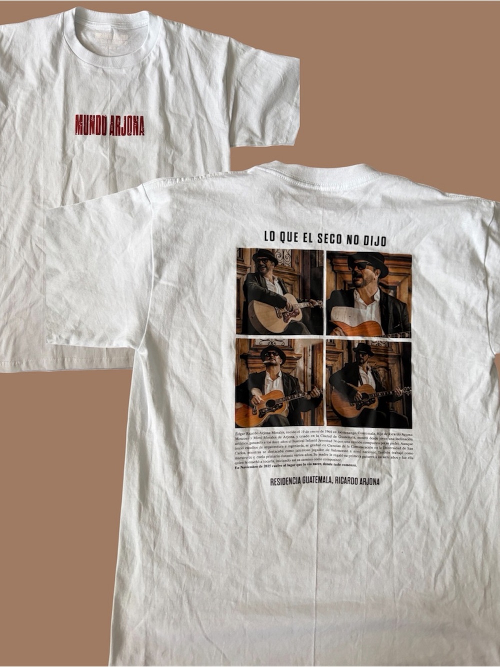 Ricardo Arjona Mundo Arjona Tour Merch shirt